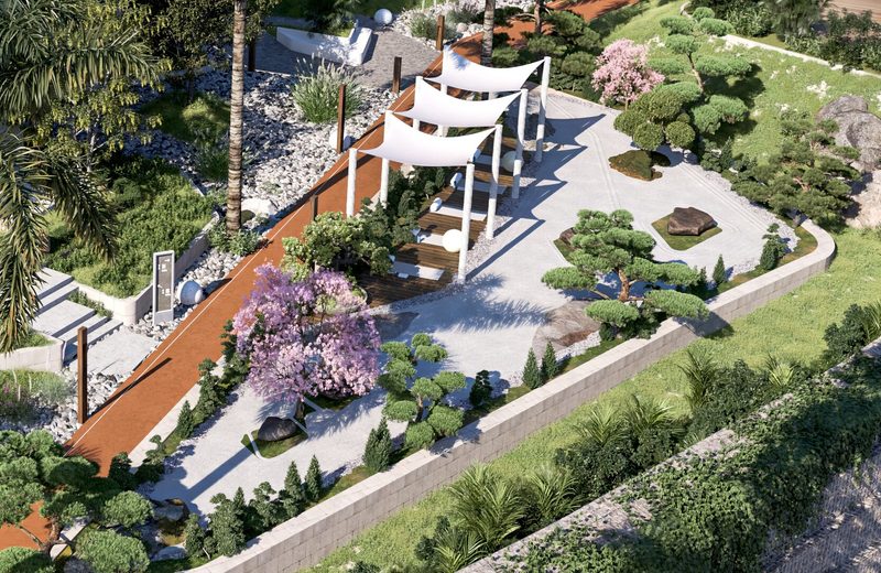 Zen Garden & Yoga Platform